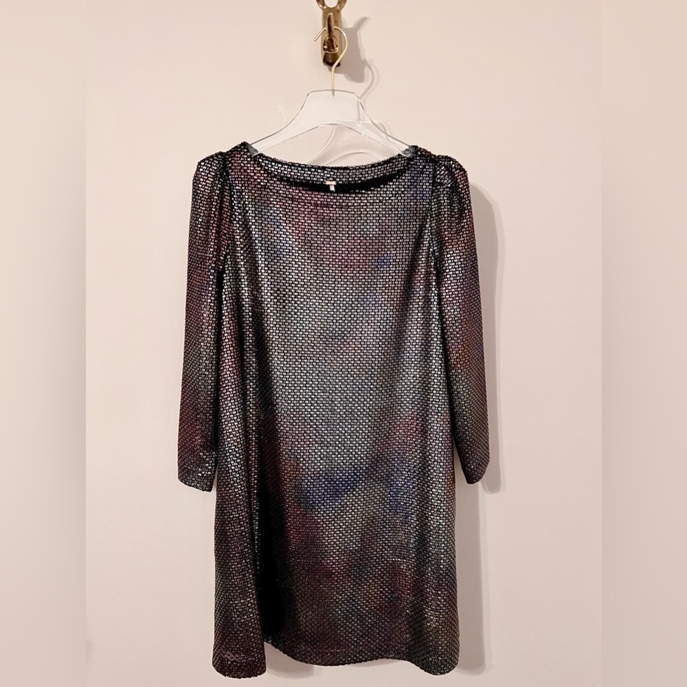 Free People Iridescent Long Sleeve Mini Dress - Picture 9 of 16
